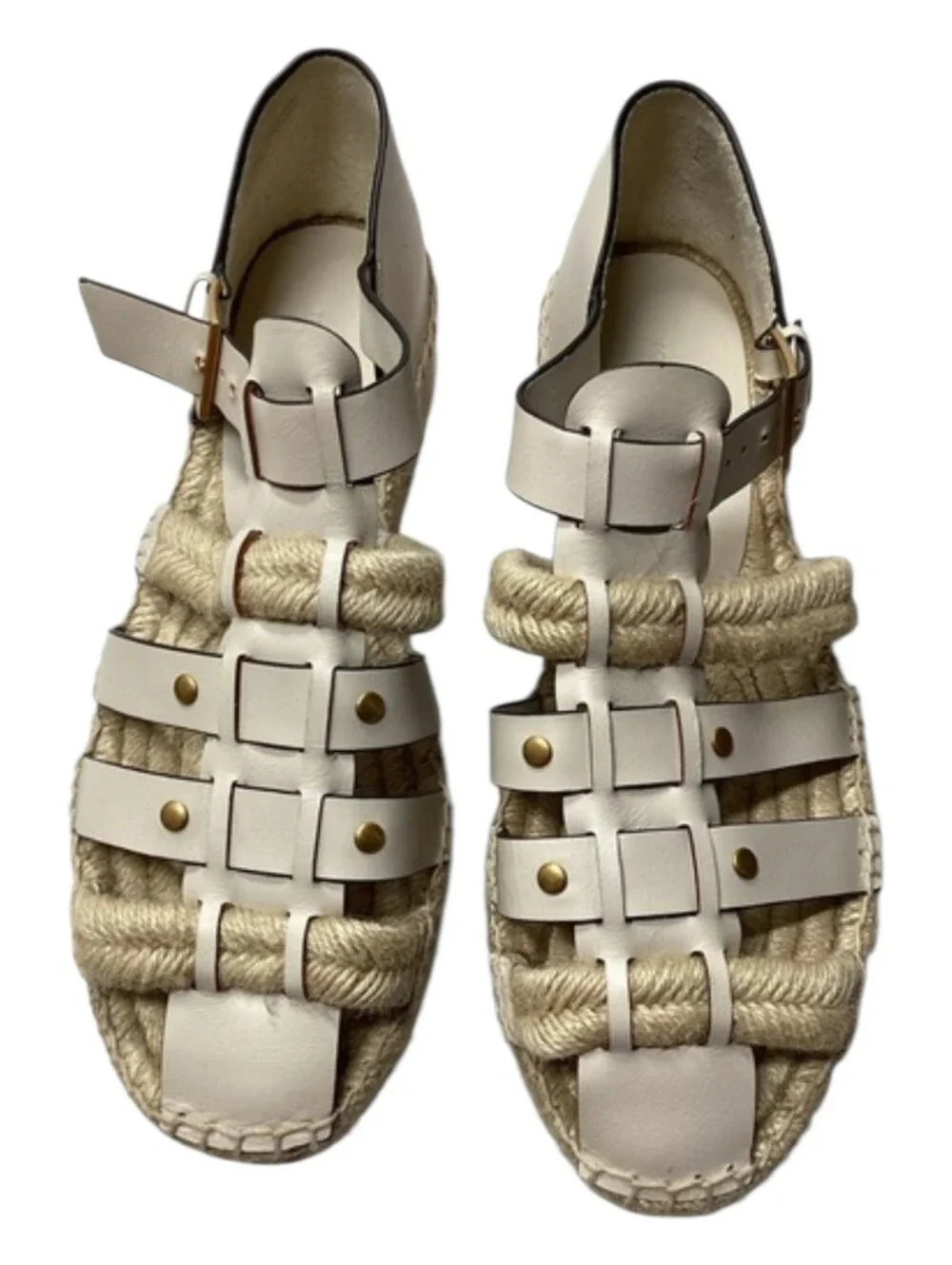 Tory Burch Fisherman Platform‎ Espadrille Sandal Size 10.5